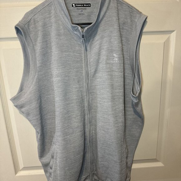 Pebble Beach Performance Full Zip Vest Mens XL Worn Once Excellent Condition - Picture 1 of 5